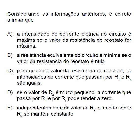 Questão de Vestibular - PUC - RIO GRANDE DO SUL 2009